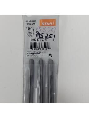 Stihl 7010-871-0397 Pack of 3 Round Files Set for .325 Chainsaw Chains